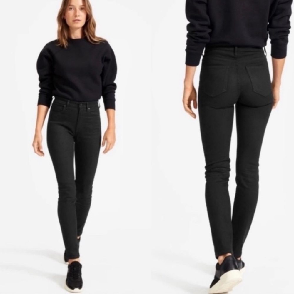 Everlane Women Size 29 Regular Black Skinny High Rise Jeans NWT